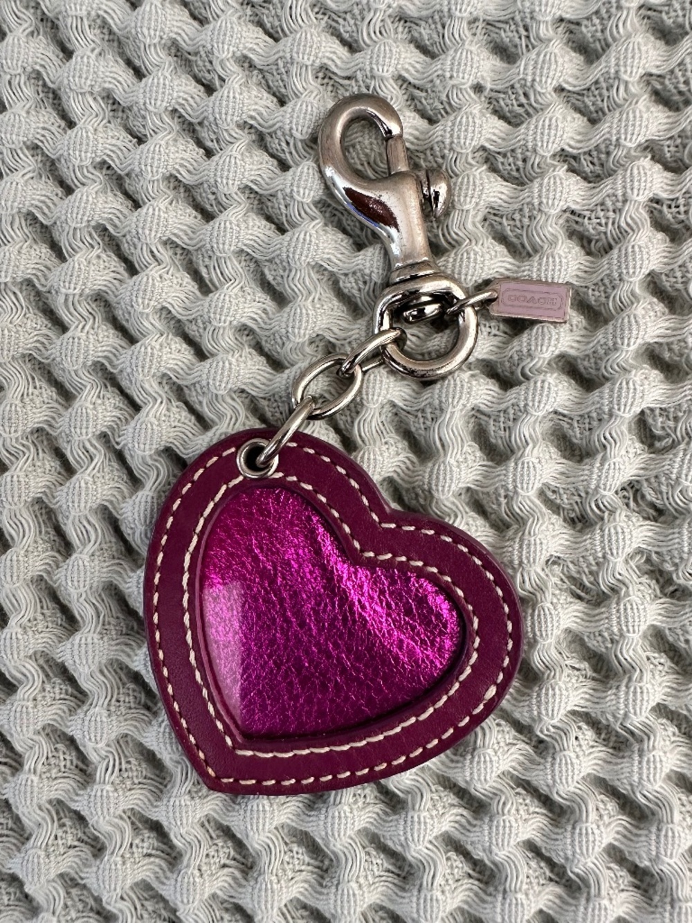 Coach Y2K Heart Picture Frame Bag Charm